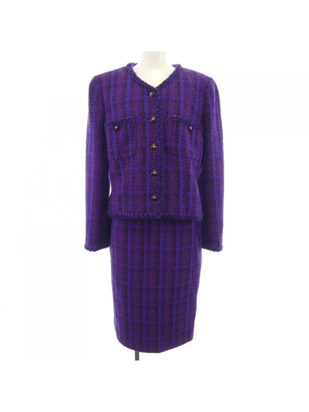 Chanel Vintage Suit Purple